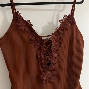 Brown bodysuit